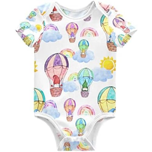 vvfelixl Baby Bodysuits Short Sleeve Cotton Baby Clothes For Boys Funny Baby Suits For Girls 0-24 Months