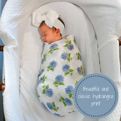 Hydrangea Baby Swaddle Blanket | Default Title | Freshwater Curated Goods