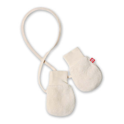 Cozie Fleece Baby Mittens - Cream | Zutano