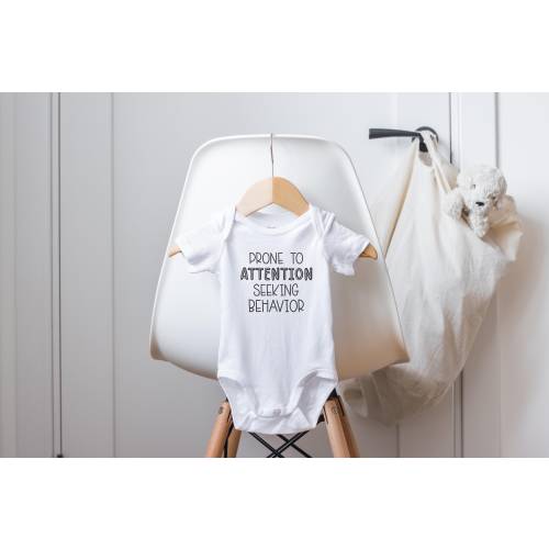 BcBa Onesie®, Prone to Attention Seeking Behavior, Behavior Analyst Onesie®, ABA Onesies®