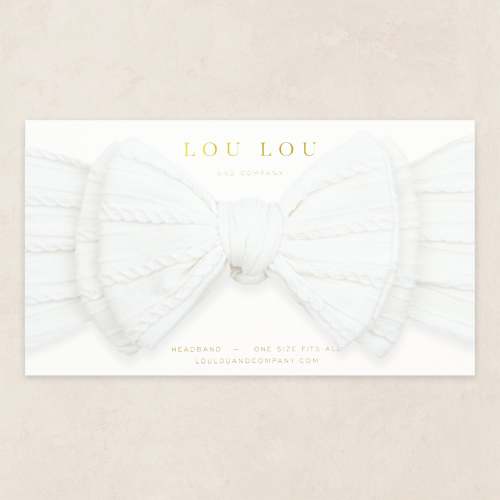 Cable Knit Headband - White