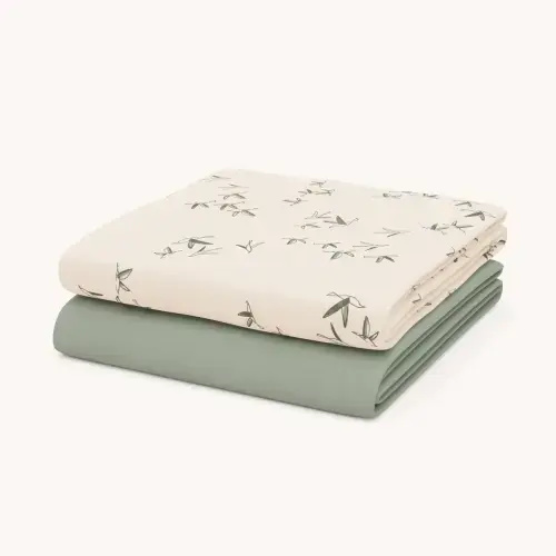 Full Crib Flutter Sheet Set | Organic Crib Sheets | Nestig