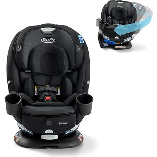 Turn2Me 3-in-1 Convertible Car Seat, Cambridge, Featuring Headrest and Harness Adjust, Easy Installation and Steel Reinforced Frame
