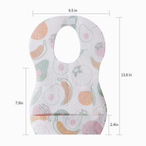 Disposable Baby Bibs-White