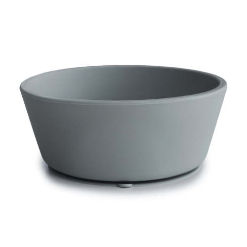 Mushie Silicone Suction Bowl - Stone – oh baby!