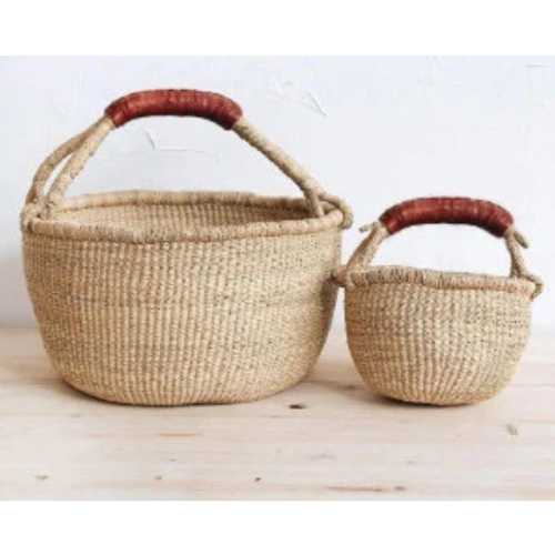 Handwoven Bolga Basket. Picnic Basket. Handmade Bolga Seagrass Organizer. Eco Friendly Picnic Basket. Handmade Picnic Basket. High Quality