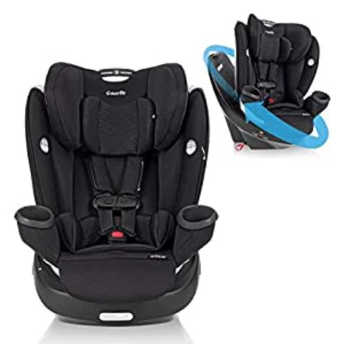 Evenflo Revolve360 Extend All-in-One Rotational Car Seat with Quick Clean Cover - Revere Gray