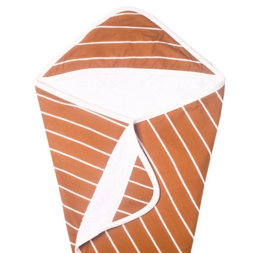 Premium Knit Hooded Towel - Camel