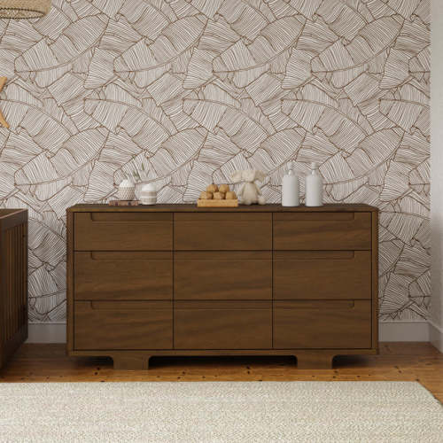 babyletto Yuzu 9-Drawer Assembled Dresser | Natural Walnut