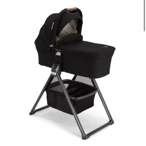 Nuna MIXX Bassinet + Stand in Caviar