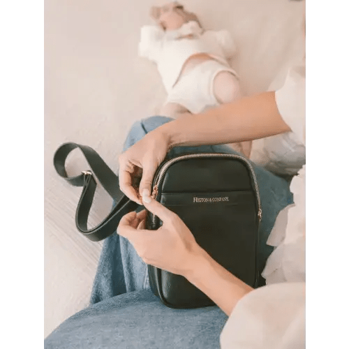 Higton Mini Mae Diaper Bag - Black