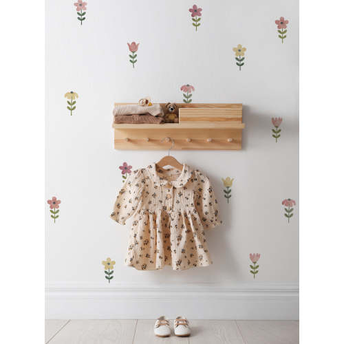 Tiny Watercolor Flowers Peel and Stick Wall Stickers