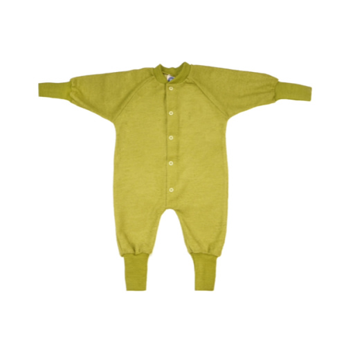 merino wool terry romper | 6-12 or 9-18 months sprout green