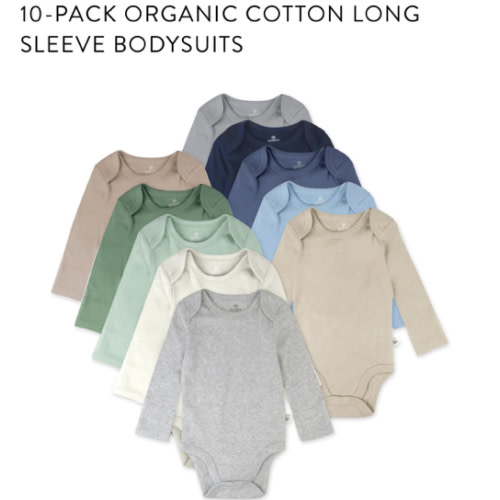 10-Pack Organic Cotton Long Sleeve Bodysuits | Honest Baby Clothing