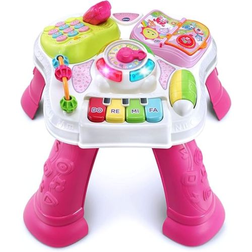VTech Sit-to-Stand Learn and Discover Table, Pink