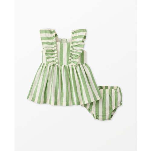 Baby Linen Flutter Sleeve Dress & Bloomers Set | Hanna Andersson