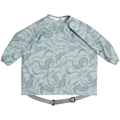 BIBaDO - Long Sleeve Baby Bibs - Babies & Toddlers 6-36 Months - Coverall Baby Led Weaning Bib - Easy Wipe, Soft & Waterproof