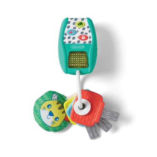 Infantino Music & Lights Busy Play Key Teether Set, Babies 6-12 Months, Multicolor