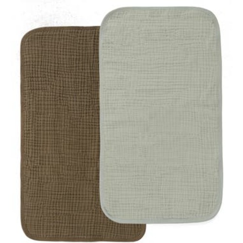 2-Pack Organic Cotton Muslin Burp Cloths