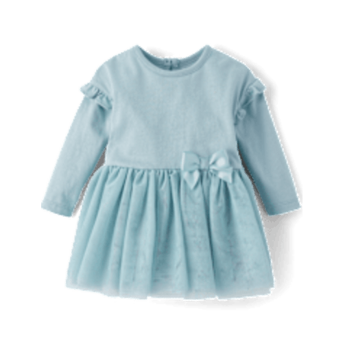 Baby Girls Long Sleeve Tutu Bodysuit Dress - WHITE | The Children's Place