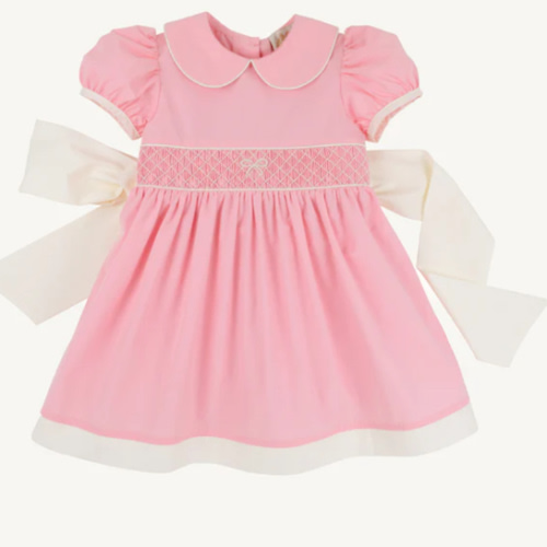 MacClare Cap Sleeve Dress - Sandpearl Pink with Palmetto Pearl
