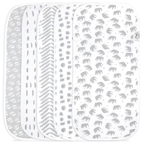 Baby Burp Cloths - Double Layered Top Layer 100% Cotton and Bottom Layer 100% Polyester Fleece Absorbent Burping Cloth Extra Absorbent Baby Burp Cloth Extra Soft for Boys and Girls