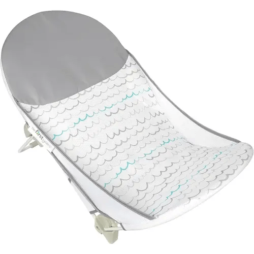 The First Years Sure Comfort Folding Baby Bather - Baby to Toddler Bath Tub - No-Slip Seat - for Sink or Tub Use