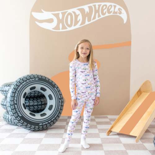 Long Sleeve Pajamas in Sparkles and Speed