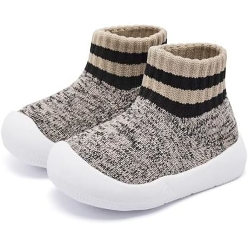 Eashi Baby Boy Girl Non-Skid Indoor Infant Walking Shoes Breathable Warm Elastic Sock Shoes with Memory Sole Protect Toes Outdoor Sneakers