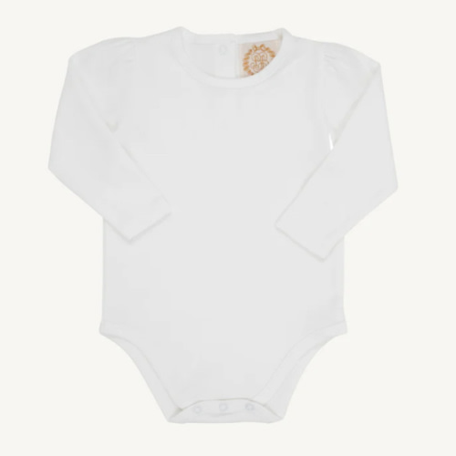 Long Sleeve Penny's Play Shirt & Onesie - Worth Avenue White