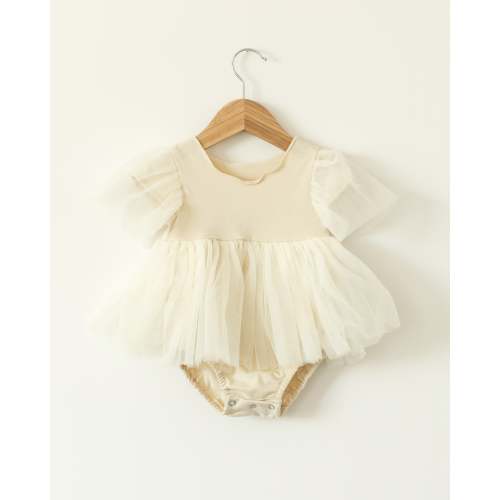 Donna Dress Romper in Ivory