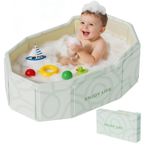 Baby Bathtub for Shower | Portable Foldable Toddler Bath Tub – BEBECAN