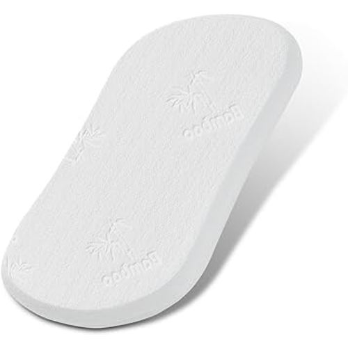 Baby Bassinet Mattress Pad 30*18*1.5 Bamboo Fiber and Microfiber Cover, Dual Side Gel Memory Foam Mattress. for Halo Bassinest Swivel/Flex/Glide/Premiere/Luxe Series Sleeper,Waterproof Zippered Cover
