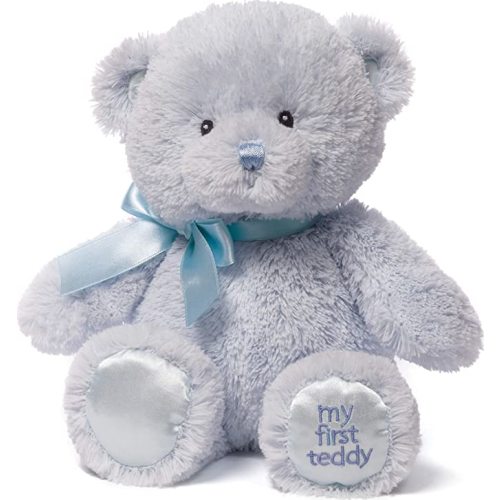 Baby GUND My First Teddy Bear Stuffed Animal Plush, Blue, 10"