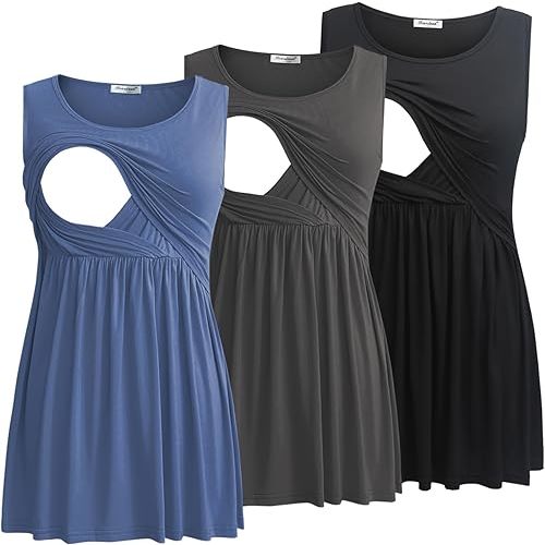 Bearsland Maternity Nursing Tank Tops