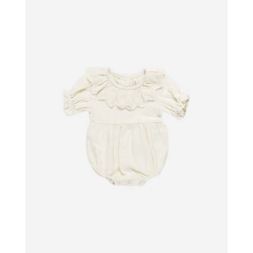 Collared Romper || Ivory