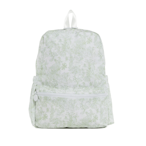 Backpack - Bunny Toile Green
