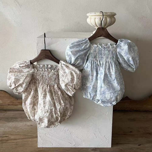 Boho Puffy Arms Romper