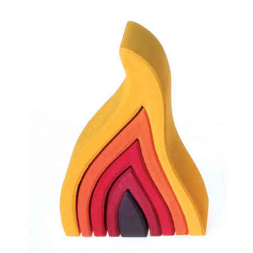 Grimm's Wooden Toys | Fire Element Stacking Toy
