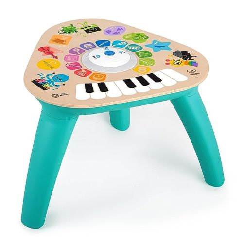 Baby Einstein Clever Composer Tune Table Magic Touch Electronic Wooden Activity Toddler Toy, Ages 6 Months + - Composer Table