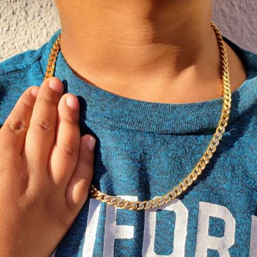 Kids Gold Cuban Chain Necklace