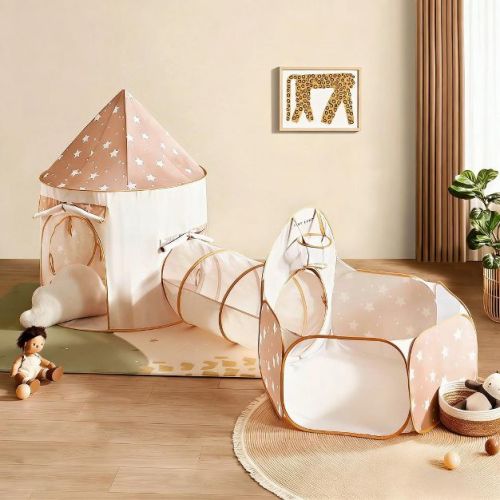 Tiny Land® Compact Adventure 3-in-1 Play Tunnel With no Balls
