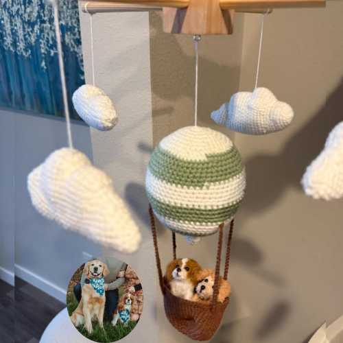 Custom Dog Baby Mobile