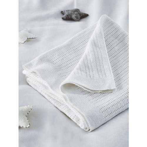Blanket - honeycomb fabric (white)