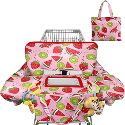 Shopping Cart Cover for Baby Girl Boy 2-in-1 High Chair Water Resistant High Chair Cover Blue Sailboat Gender Neutral Cart Cover for Babies Padded Grocery Cart Cover for Baby