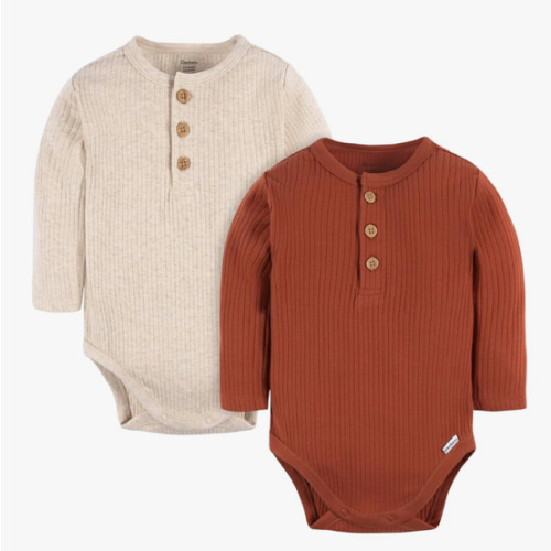 Gerber Unisex Baby Baby Boys' and Baby Girls' 2-pack Bodysuits