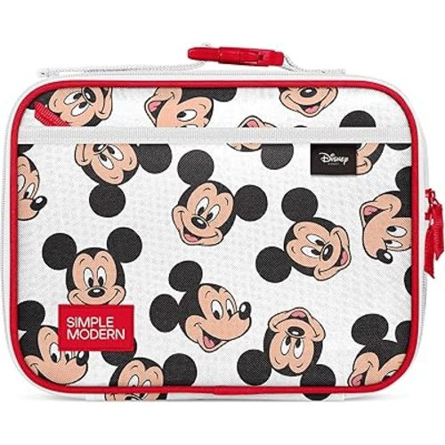 Simple Modern Disney Kids Lunch Box for School | Reusable Insulated Lunch Bag for Toddler, Girl, and Boy | Meal Containers with Exterior & Interior Pockets | Hadley Collection | Mickey Mouse Fun