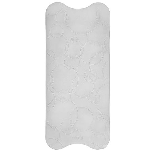 Ubbi Cushioned Non-Slip Bath Mat for Baby, Powerful Suction Cups, Baby Bathtub Time Essentials, Gray