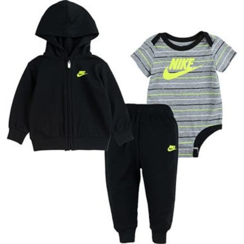Just Do It Bodysuit, Pants & Zip Hoodie Set