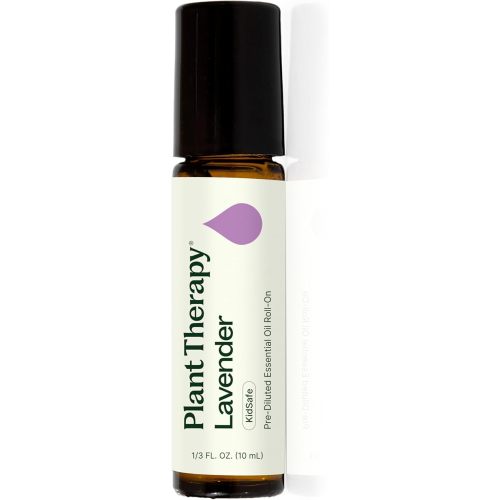 Plant Therapy Lavender Essential Oil 100% Pure, Pre-Diluted Roll-On, Natural Aromatherapy, Therapeutic Grade 10 mL (1/3 oz)